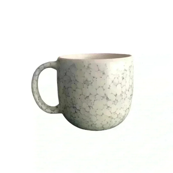 Set of Two STARBUCKS Ltd Edition Ceramic Coffee Cup 14oz Stone/Marble White Blue - Picture 3 of 8